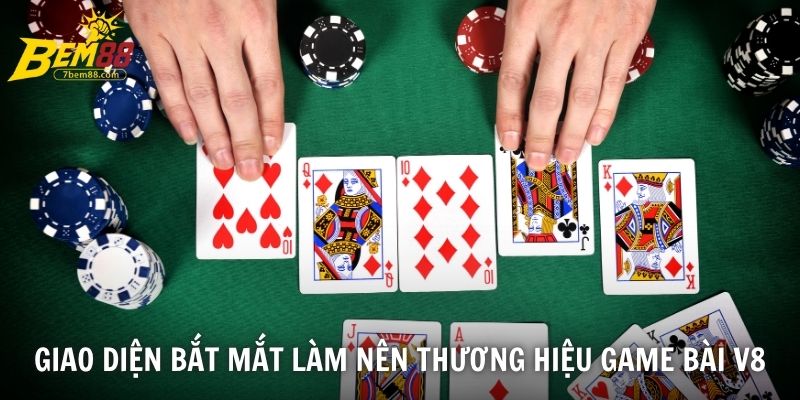 Giao diện bắt mắt làm nên thương hiệu game bài V8
